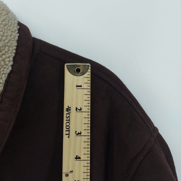 Utex Design Faux Suede Sherpa Winter Coat size 2XL - Picture 6 of 10